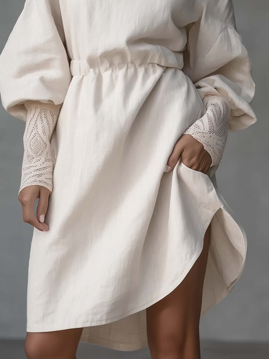 Mini Dress with linen – Best Value