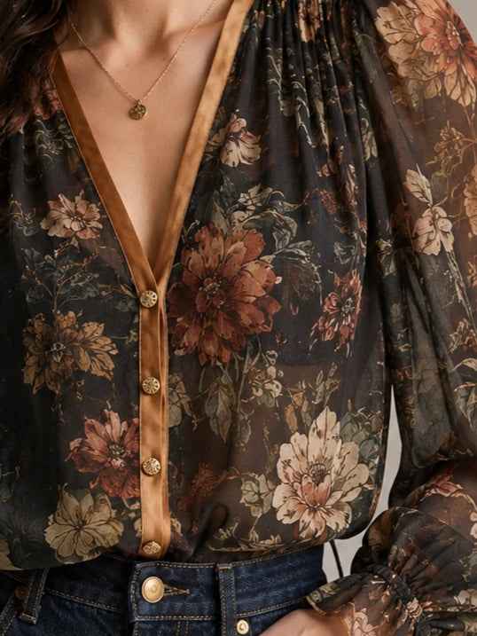 Chic Blouse in soft, Premium Look