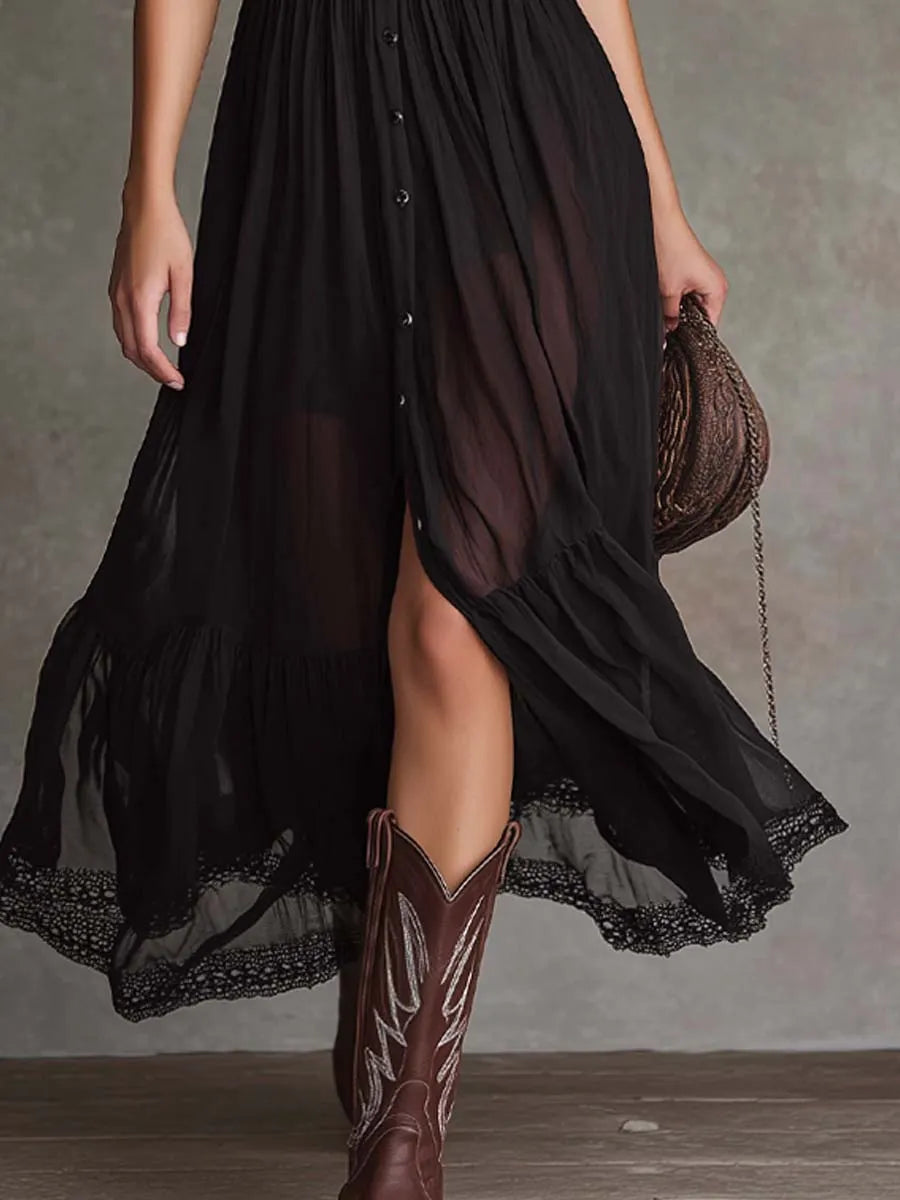 Midi Dress That Flatters – Retro & chiffon