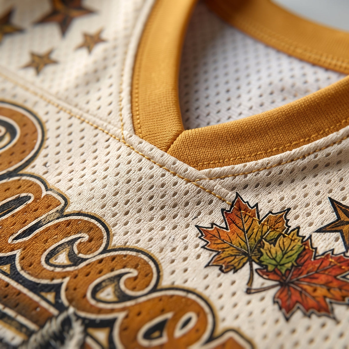 Chaotic Club Hello Fall Raccoon Blowing Bubble Mesh Jersey