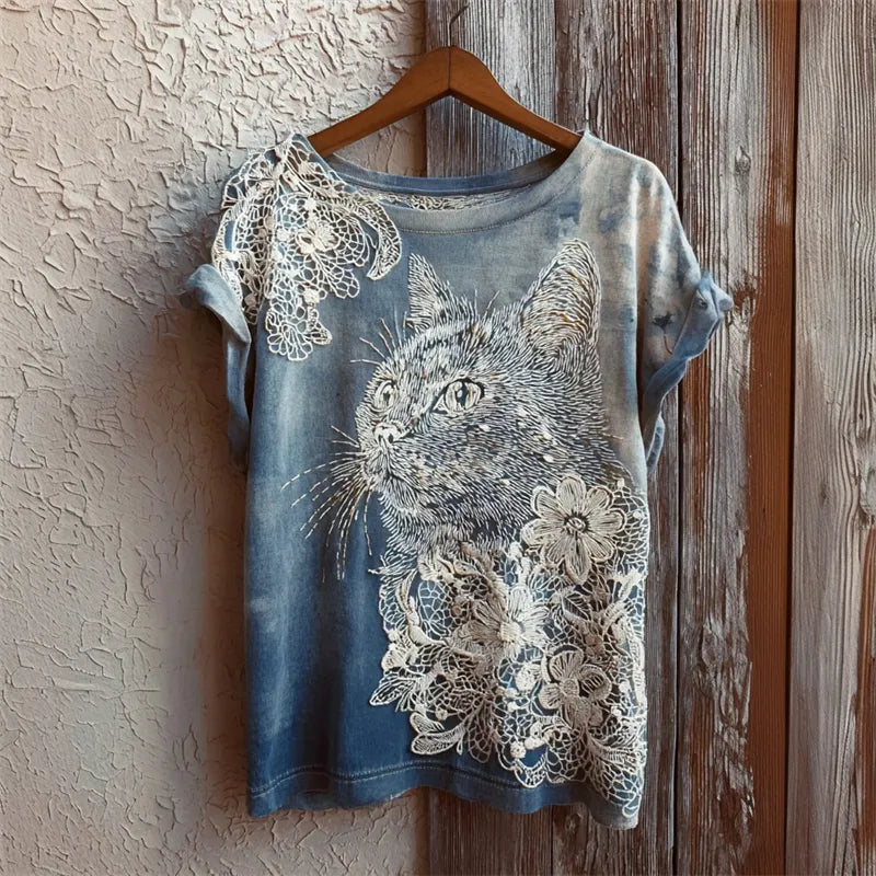 Vintage Shirt in lace, Premium Look