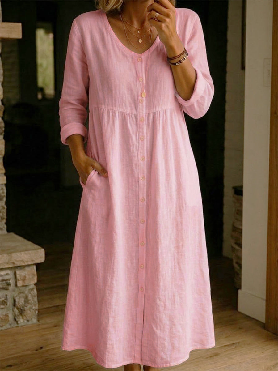 Dress with linen – Designer Aesthetic