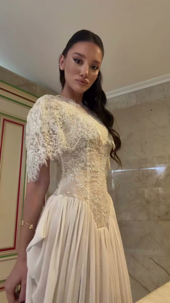 ivory-lace-peplum-midi-dress-short-sleeve-pleated-skirt-dress