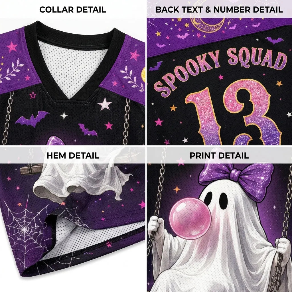 Chaotic Club Bubble Gum Ghost Spooky Squad Halloween Mesh Jersey