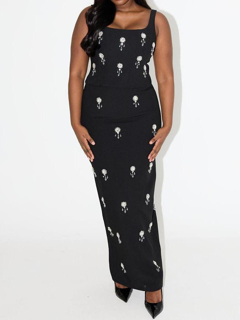 The Ultimate Muse Crystal Maxi Skirt Set