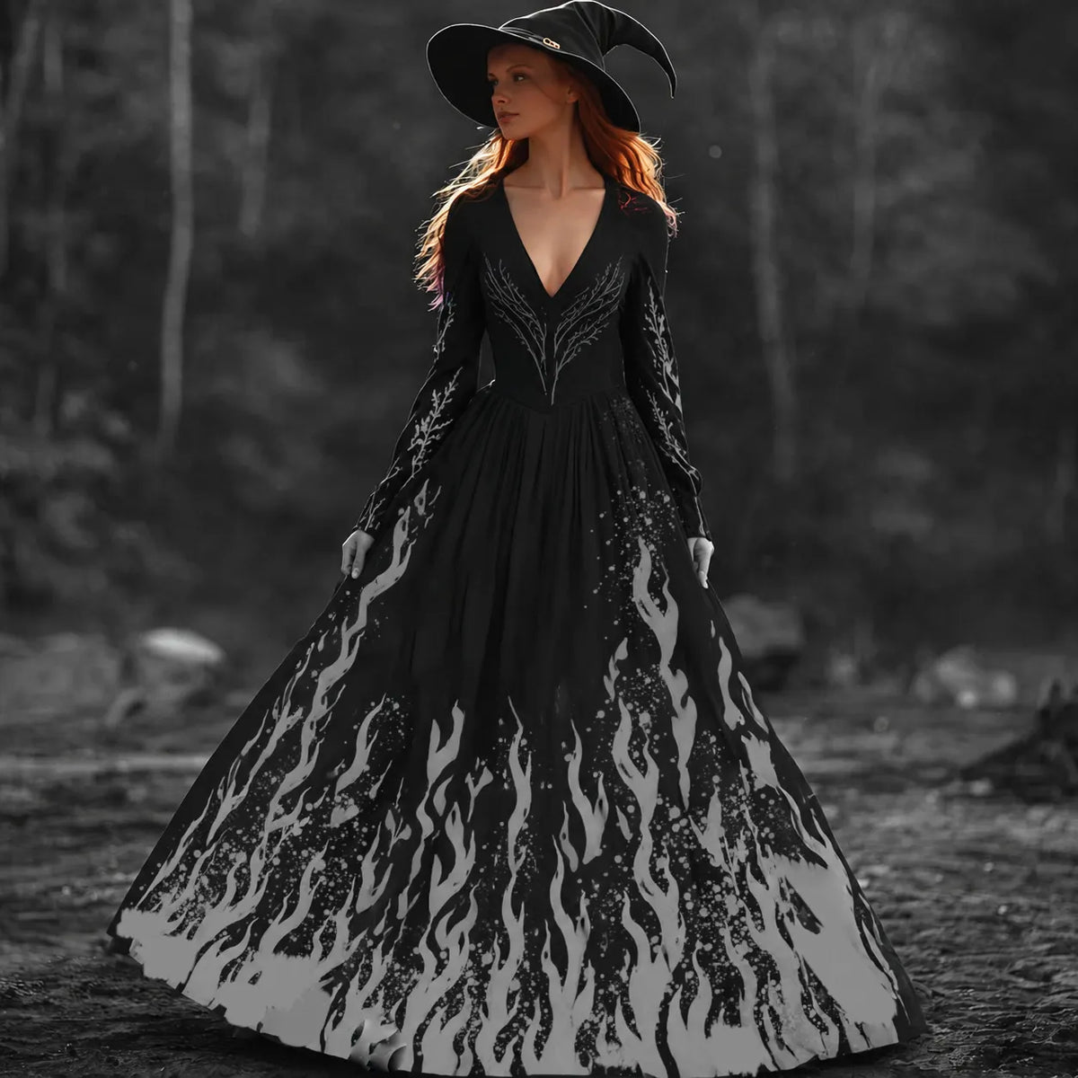 Spooky-Cute Maxi Dress – Halloween Favorite