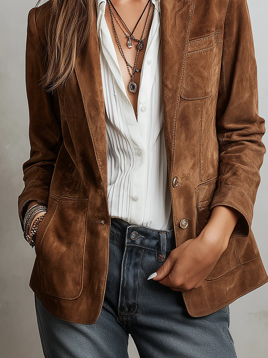 Jacket with suede – Affordable Luxury