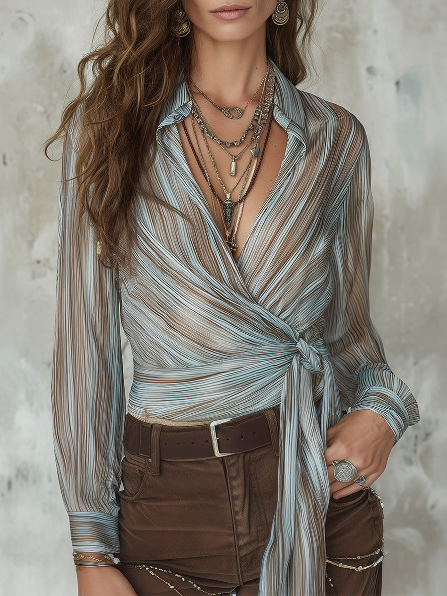 Vintage Blouse in chiffon, Affordable Luxury