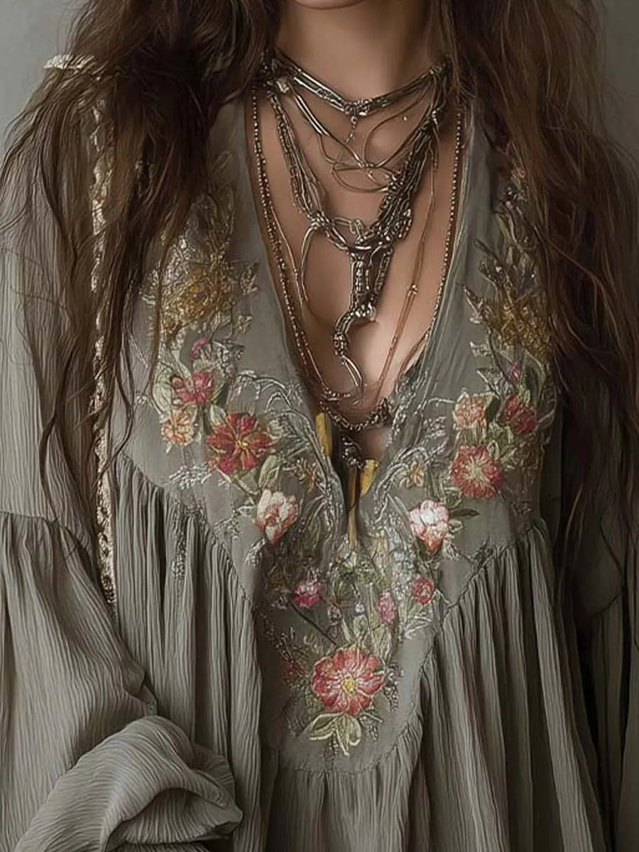Bohemian Mini Dress in premium, Affordable Luxury
