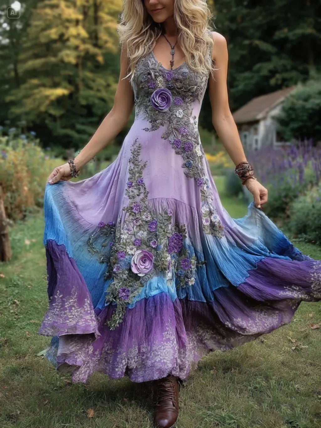Maxi Dress with linen – Smart Price