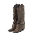 Women's Western Cowboy Rivet Trouser Boots