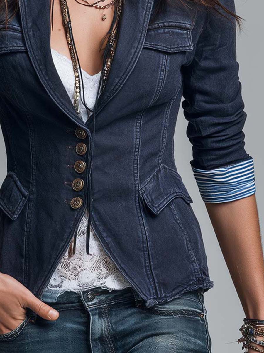 Blazer with denim – Smart Price