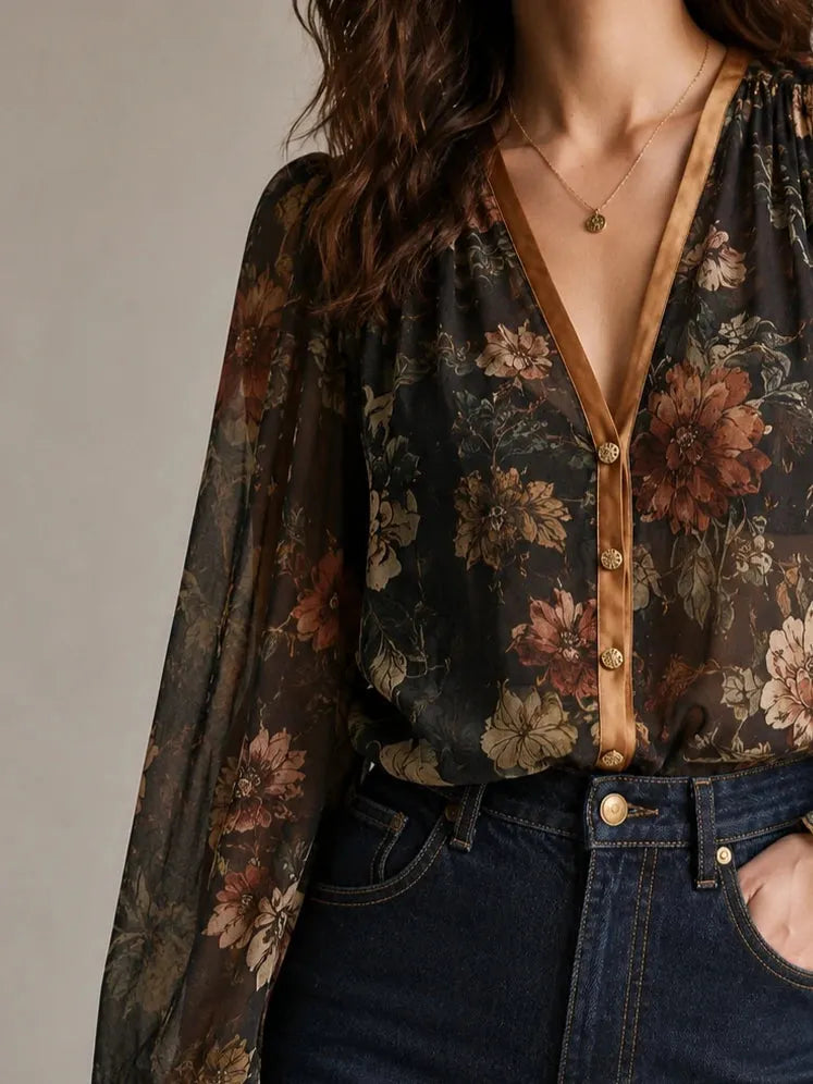 Chic Blouse in soft, Premium Look