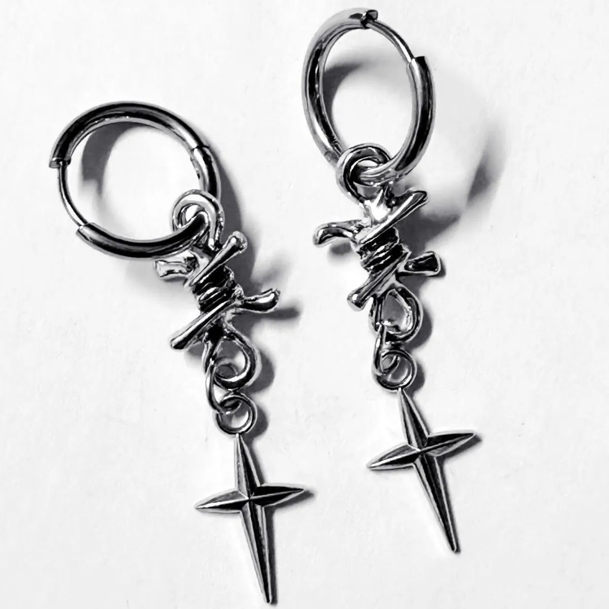 Cross Star Earrings