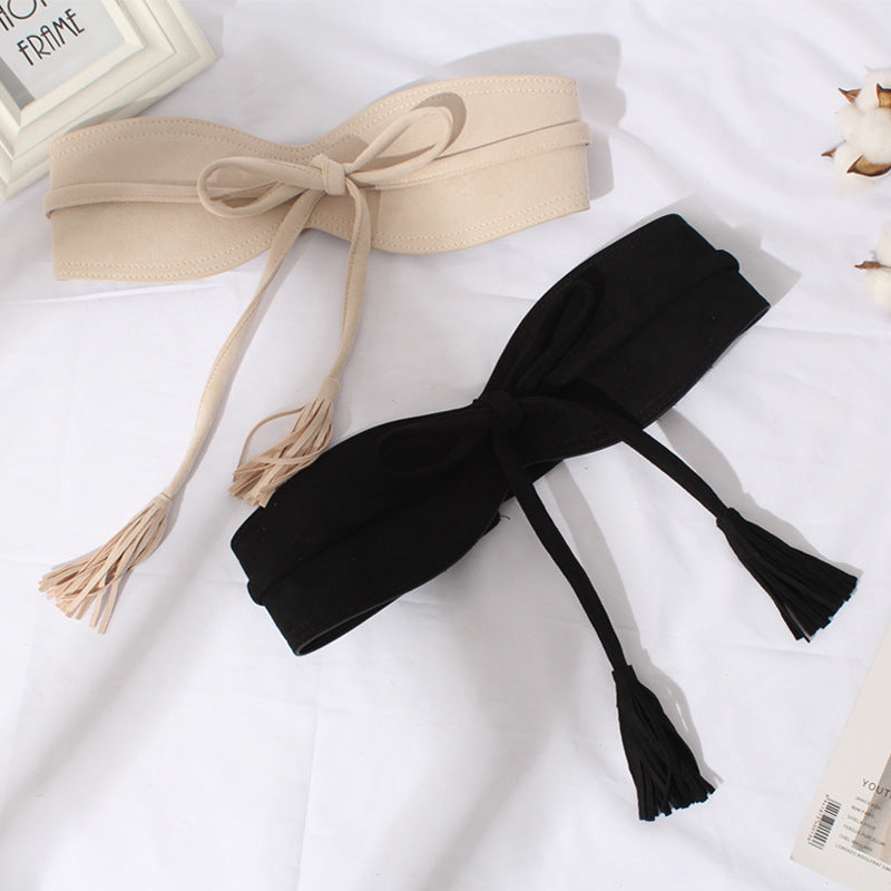 Casual Tassel Bow Girdle