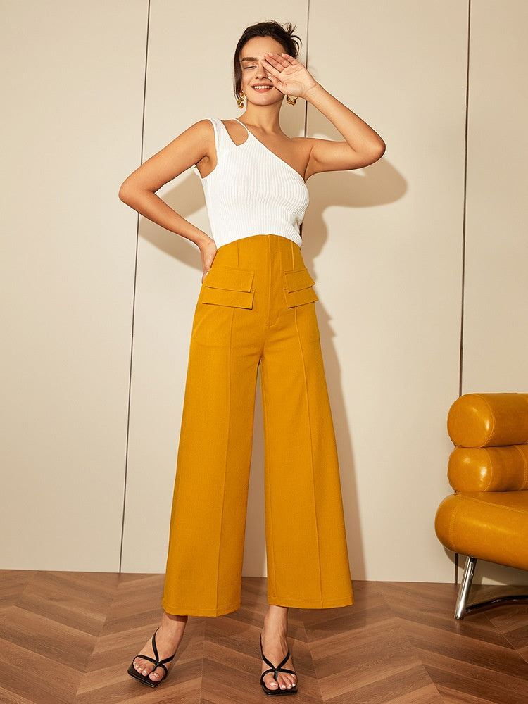 Single-Strap Asymmetric Knit Top