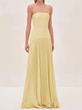 Susan Sunshine Yellow Maxi Dress