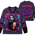 Chaotic Club Horror Movie Ghostface Pumpkin Spice Iced Drink Long Sleeve Jersey