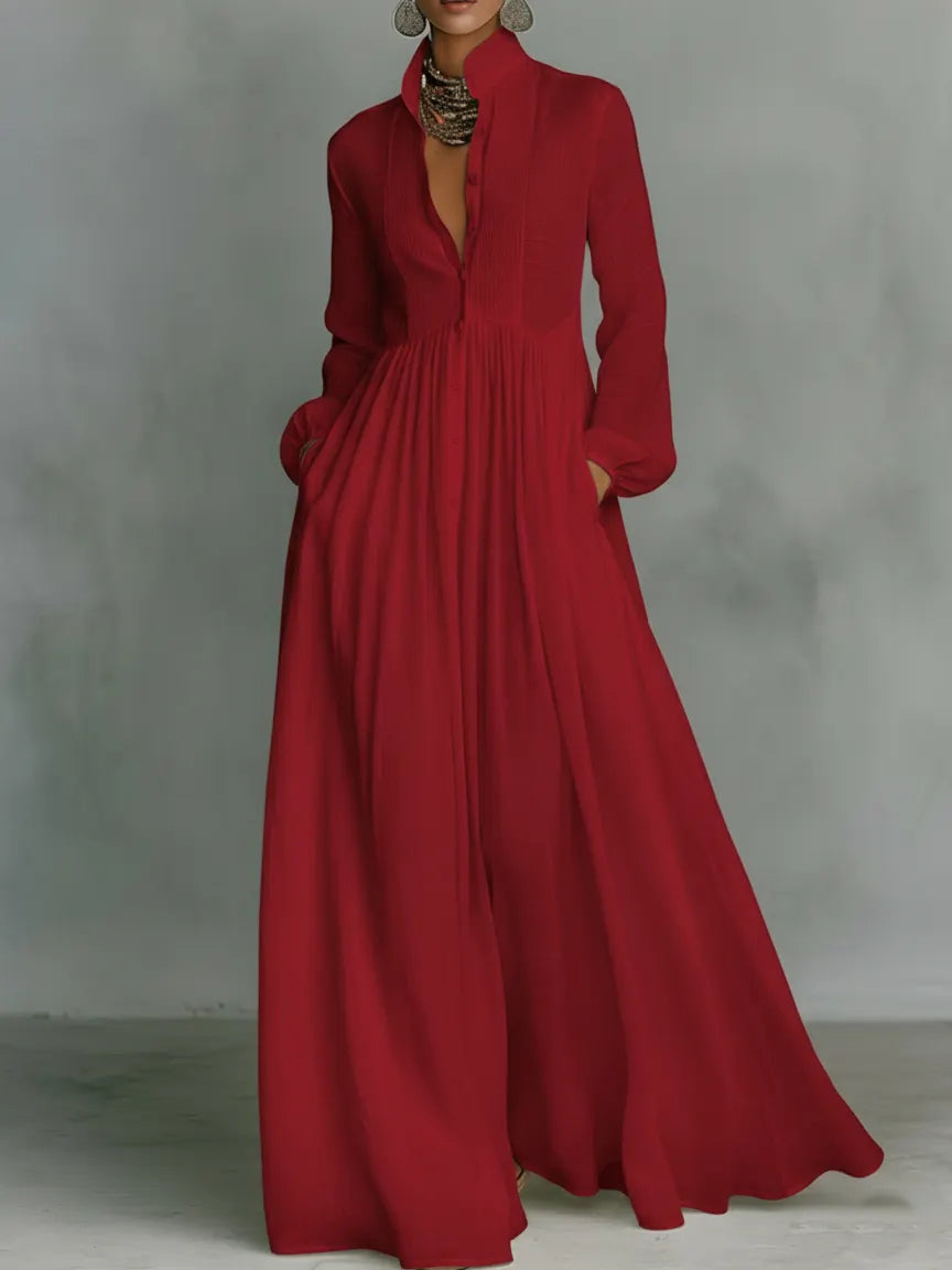 Elegant Romantic Vacation Maxi Dress