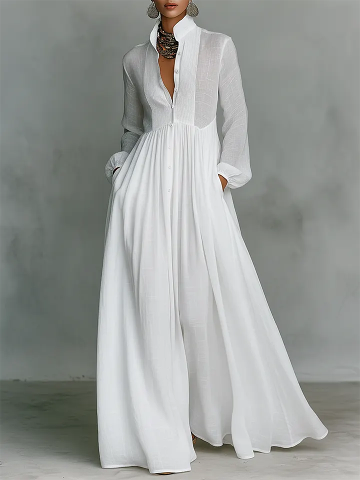 Elegant Romantic Vacation Maxi Dress