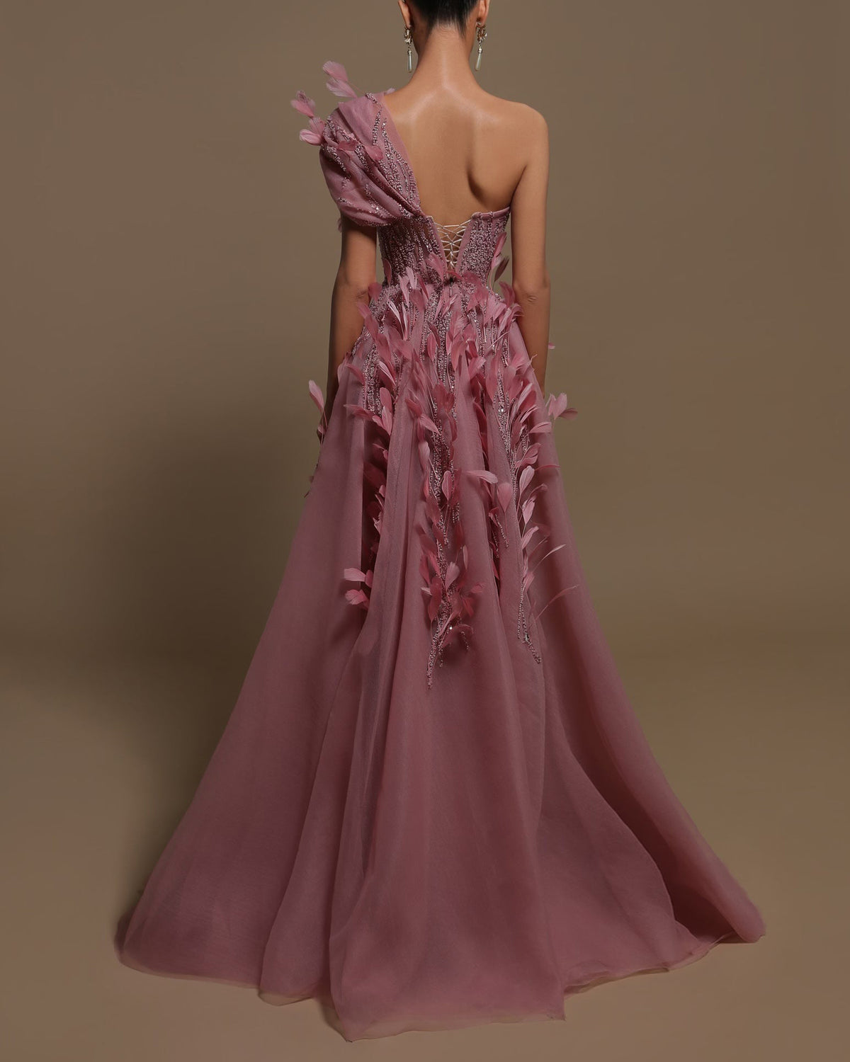 Evening Gown Beaded Maxi Dress