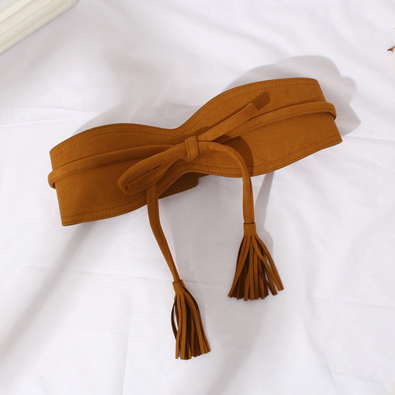 Casual Tassel Bow Girdle