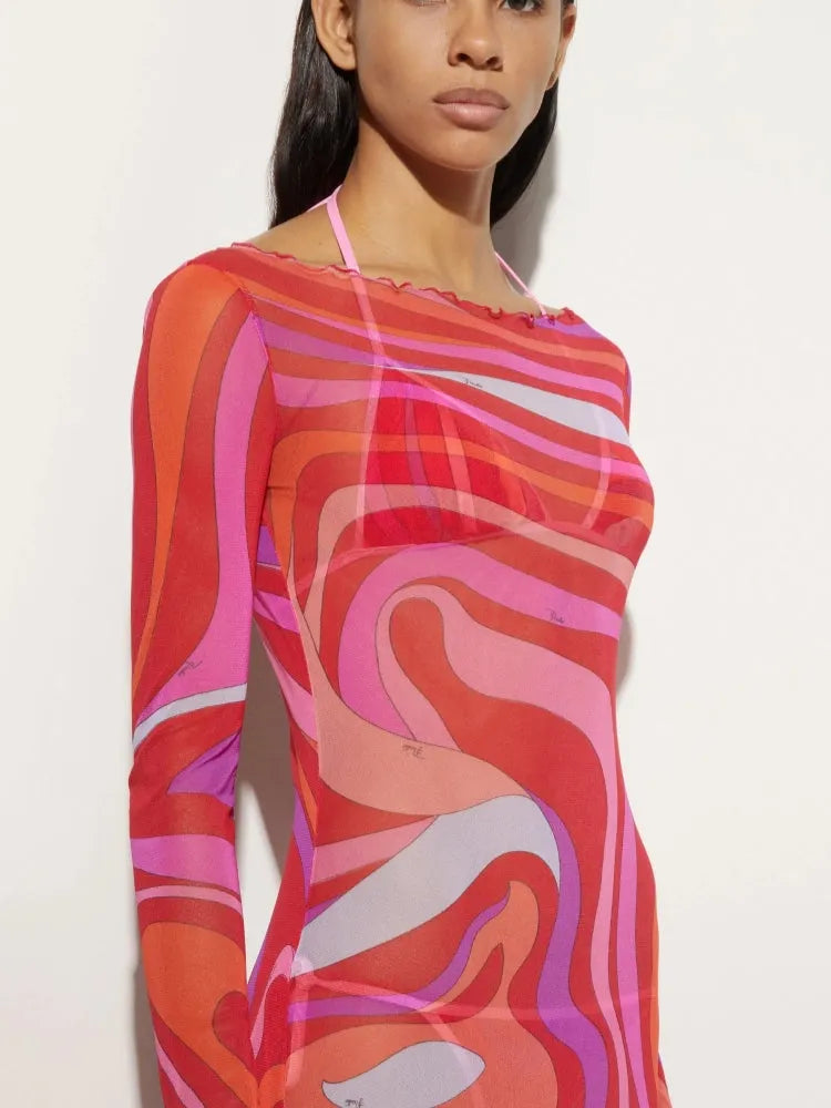 Marm Chiffon Maxi Dress