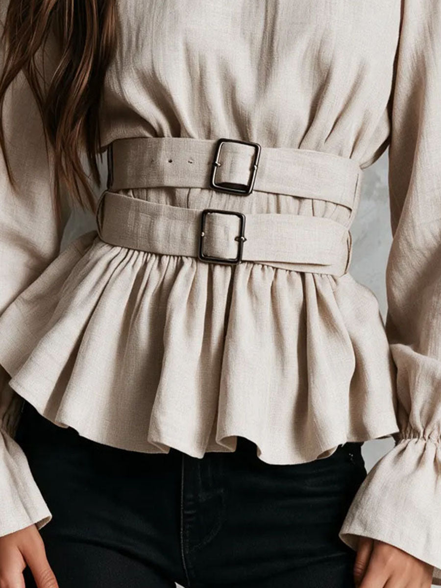 Chic Blouse in linen, Unbeatable Price