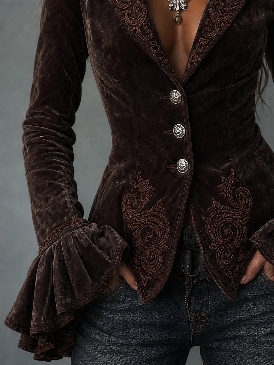 Jacket with velvet – Affordable Luxury
