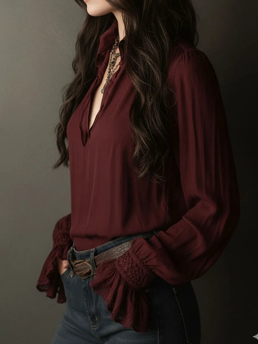 Boho Blouse in lace, Unbeatable Price