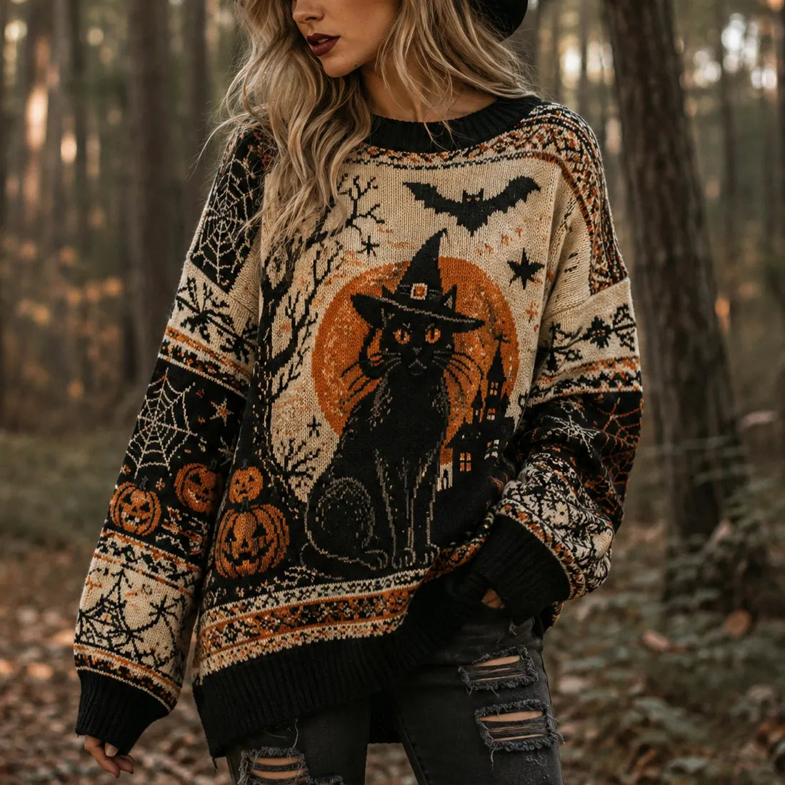 Wickedly Chic Sweater – Spooky Pick