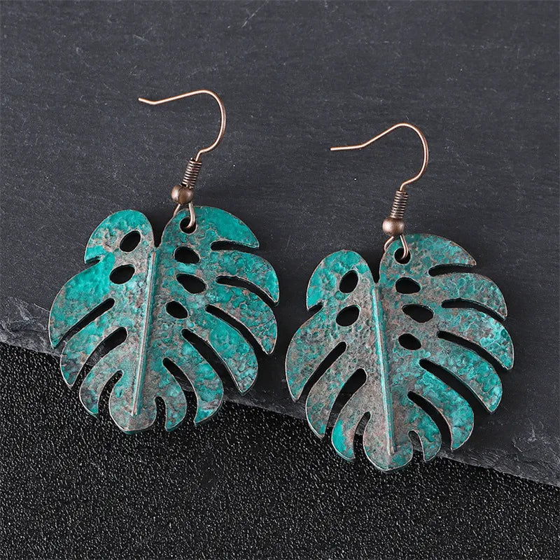Retro Texture  Long Earrings