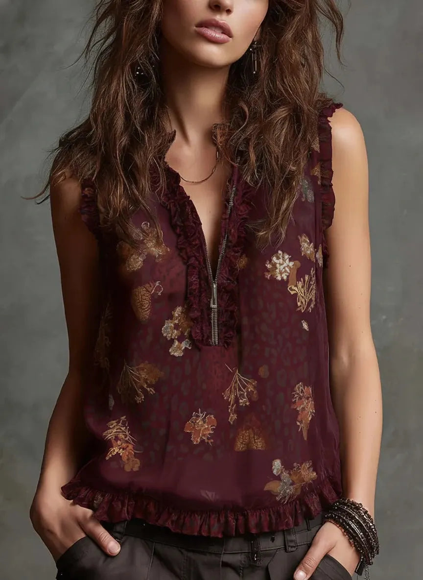 Boho Top in chiffon, Best Value