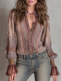 Boho Blouse in lace, Designer Aesthetic