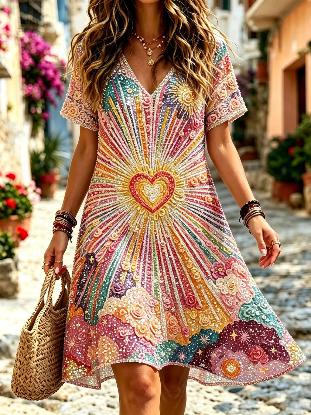 Retro Dress in premium, Premium Look