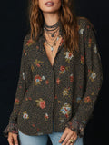 Retro Blouse in soft, Unbeatable Price