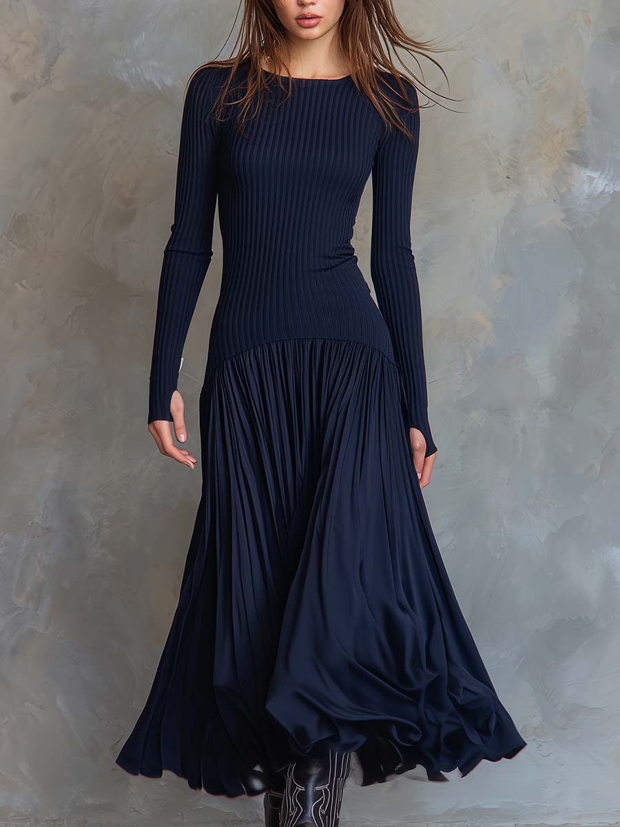 Midi Dress with chiffon – Premium Look