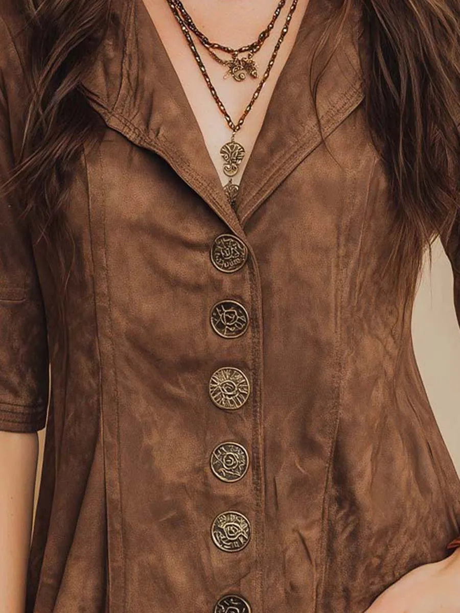 Shirt That Flatters – Vintage & suede