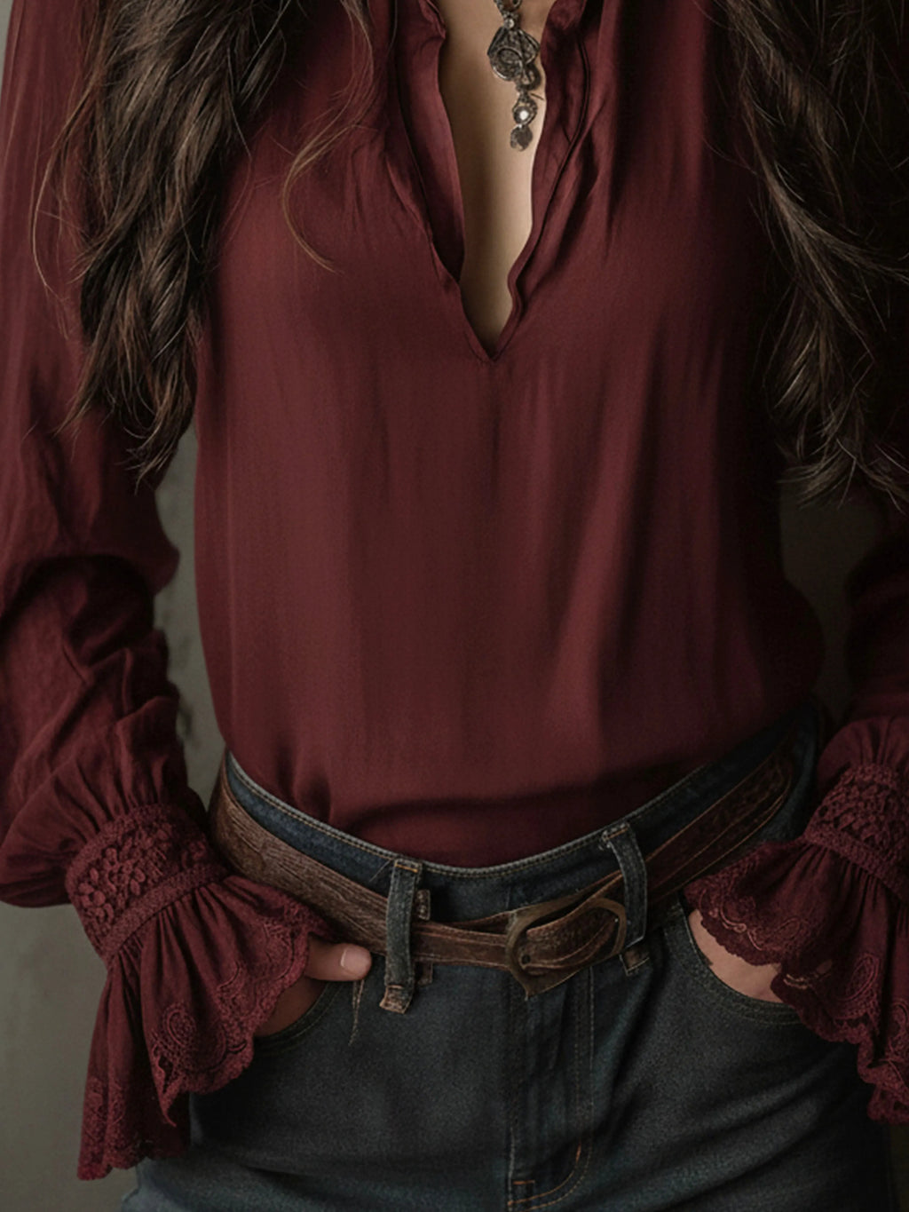 Boho Blouse in lace, Unbeatable Price