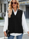V-Neck Relaxed Knit Vest