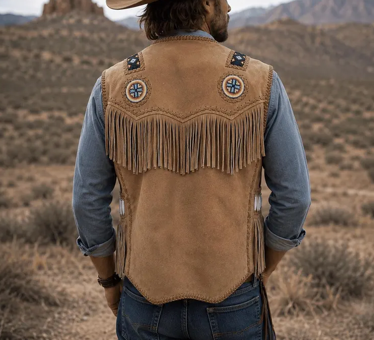 Men's Western-style Sleeveless Vest