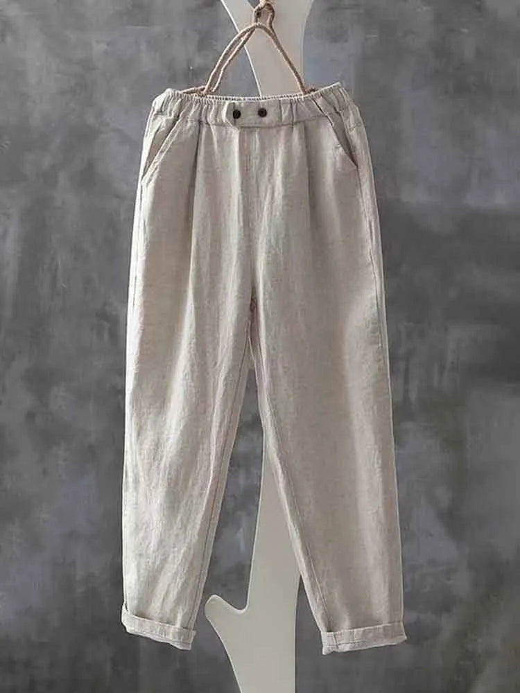 Chic Pants in linen, Smart Price