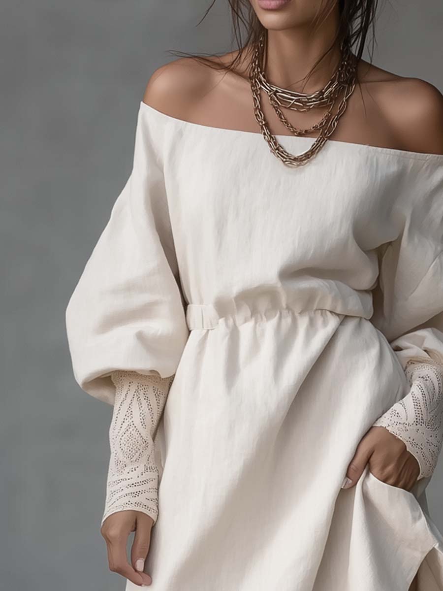 Mini Dress with linen – Best Value