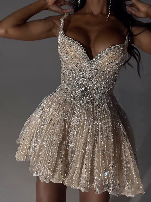 Sequin Prom Mini Dress