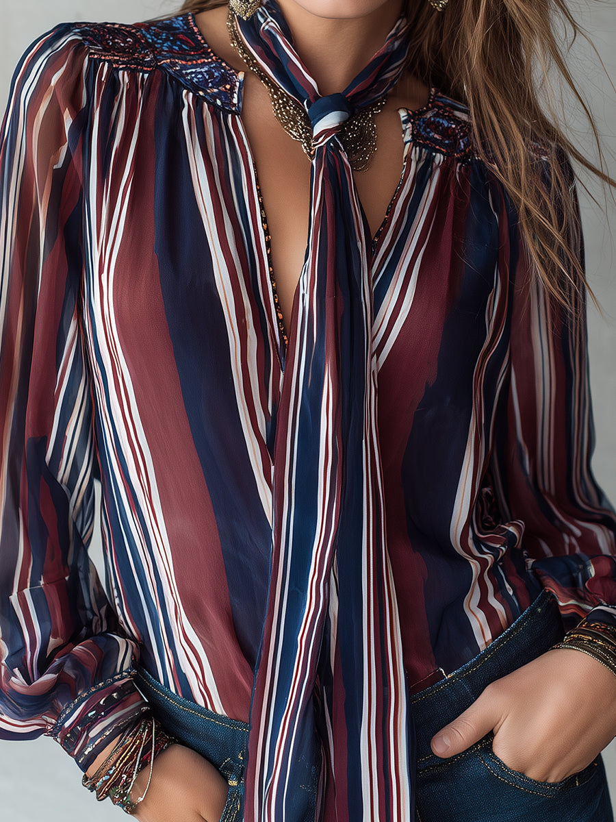 Blouse That Flatters – Retro & chiffon