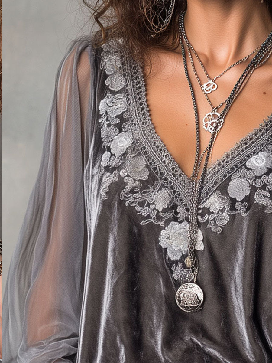 Blouse with velvet – Smart Price