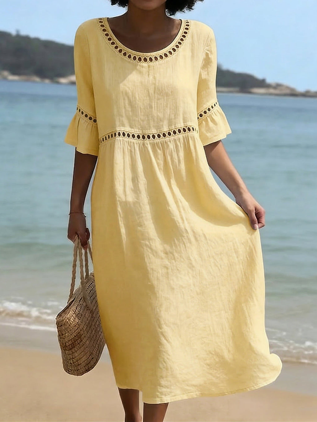 Dress with linen – Designer Aesthetic