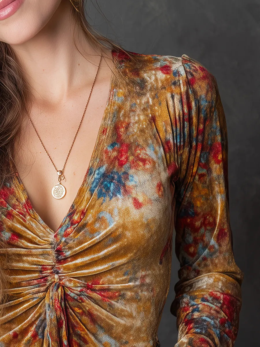 Vintage Blouse in soft, Designer Aesthetic