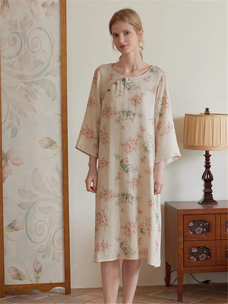 Eco-Friendly  Fiber Printed Pajama Set