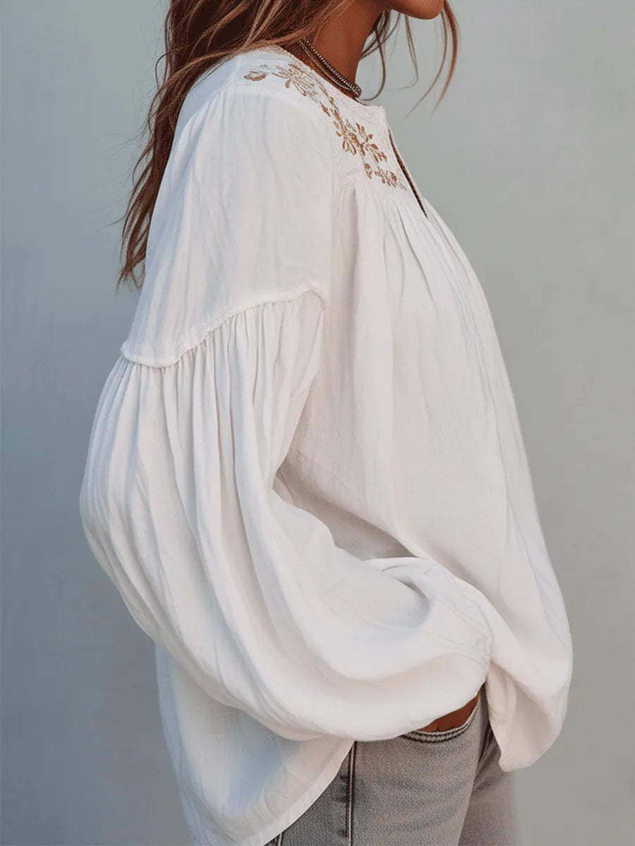 Blouse with cotton – Premium Look